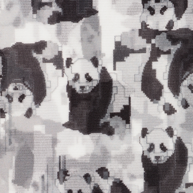 Panda print net ドレス 詳細画像 黒系マルチ 7