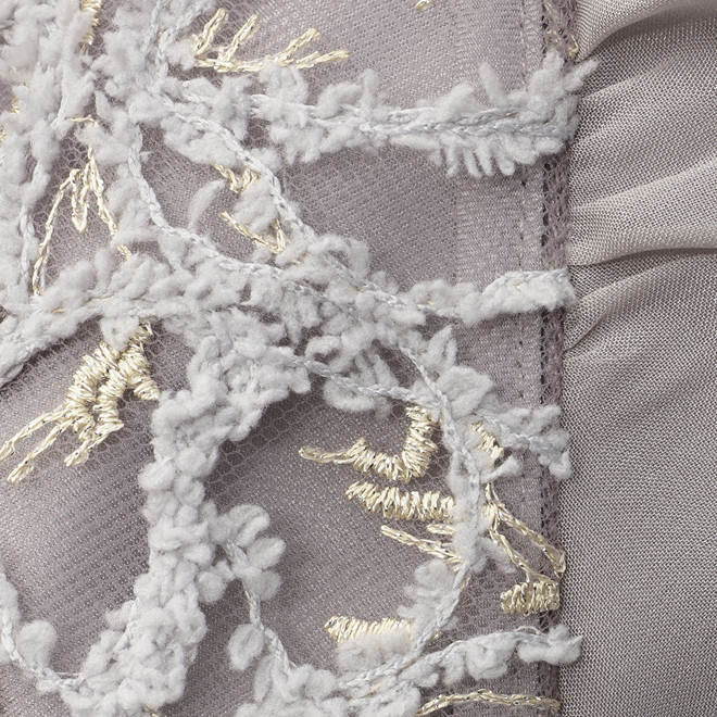 【COMING SOON】【DRESS COLLECTION】Double frills sleeve ドレス 詳細画像 ライトグレー 6