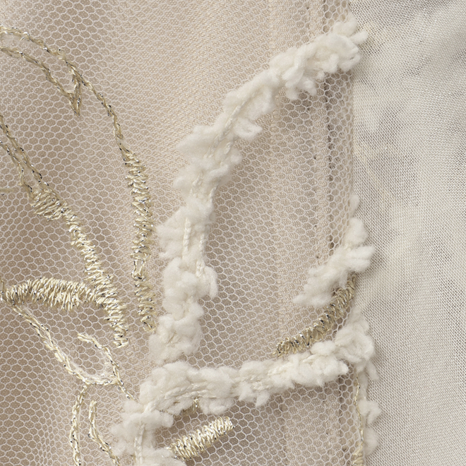 【COMING SOON】【DRESS COLLECTION】Double frills sleeve ドレス 詳細画像 ベージュ 2