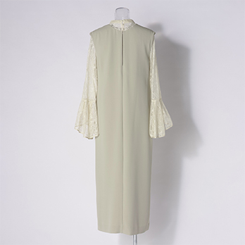 【COMING SOON】【DRESS COLLECTION】Bell sleeve slit ドレス 詳細画像