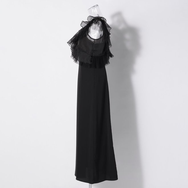 【DRESS COLLECTION】Pleats tulle ドレス 詳細画像 ブラック 2