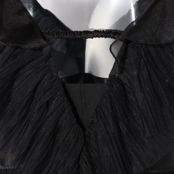 【DRESS COLLECTION】Pleats tulle ドレス 詳細画像 ブラック 7