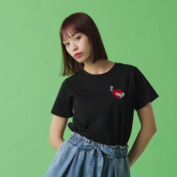 WLC ワンポイント刺繍Tシャツ