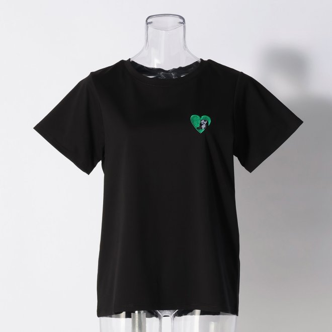 WLC ワンポイント刺繍Tシャツ 詳細画像 黒系マルチ 1