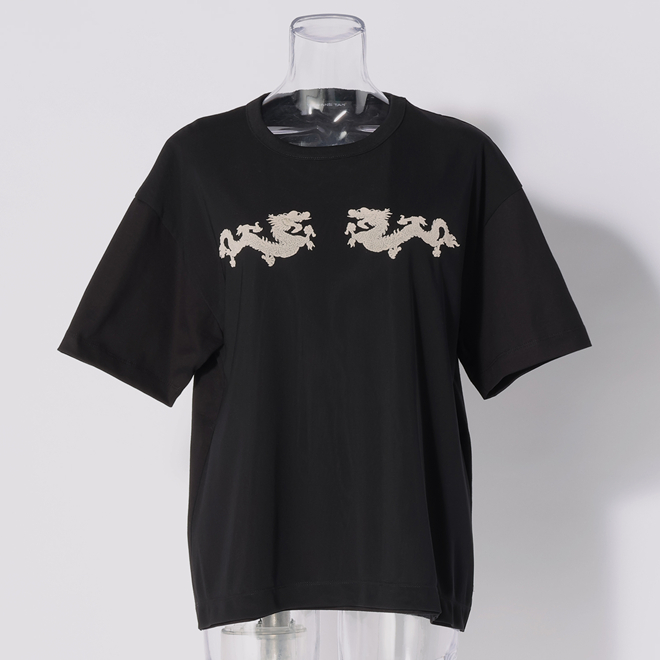 Kissing dragon flocky Tシャツ 詳細画像 ブラック 1