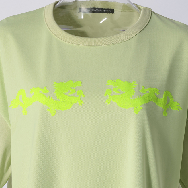 Kissing dragon flocky Tシャツ 詳細画像 グリーン 4