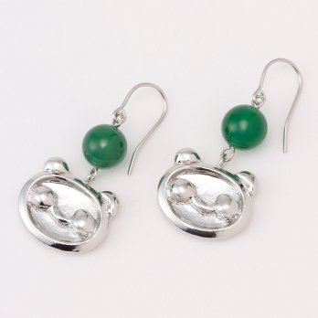 Panda Pierced earrings 詳細画像