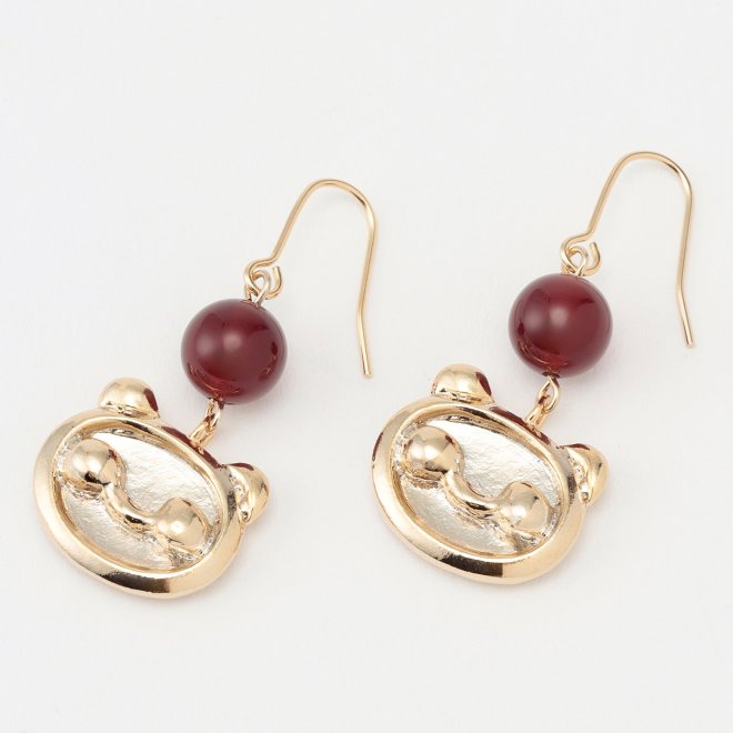 Panda Pierced earrings 詳細画像 ゴールド 1