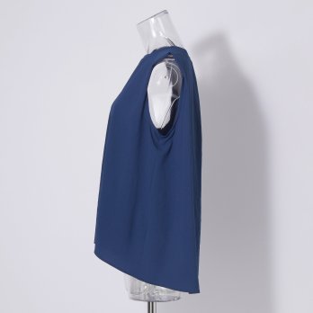 【COMING SOON】WL ストレッチシフォンノースリ ブラウス 詳細画像
