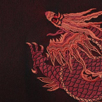 DRAGON EMBROIDERY ON STRETCH NETTING　ブラウス 詳細画像