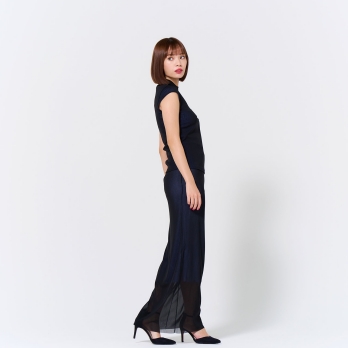 DRAGON EMBROIDERY ON STRETCH NETTING　ブラウス 詳細画像