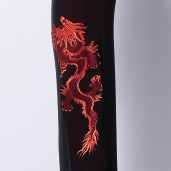 DRAGON EMBROIDERY ON STRETCH NETTING　スカート 詳細画像