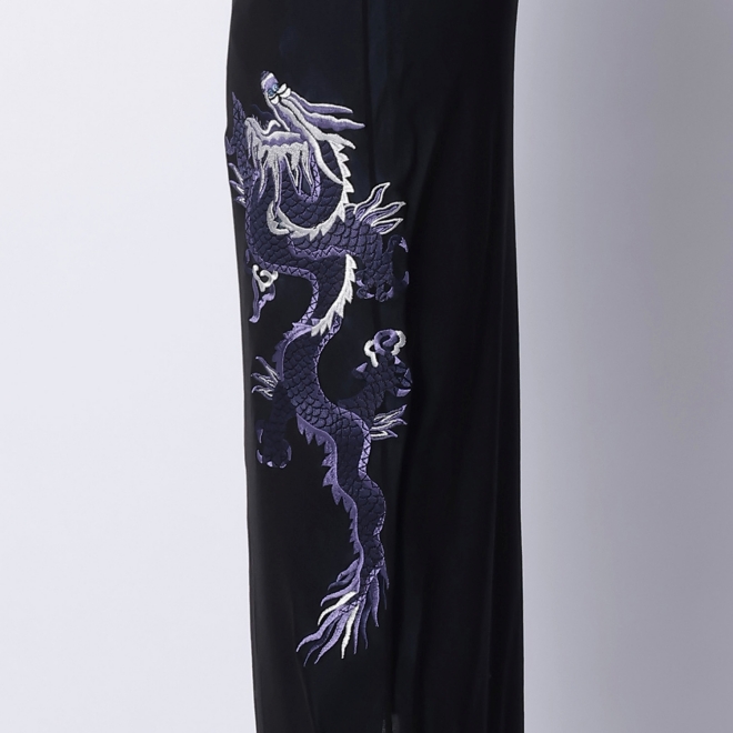 DRAGON EMBROIDERY ON STRETCH NETTING　スカート 詳細画像 ブルー系マルチ 7