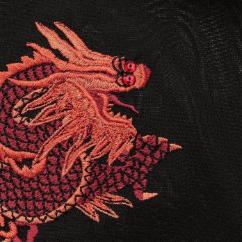 DRAGON EMBROIDERY ON STRETCH NETTING　ドレス 詳細画像