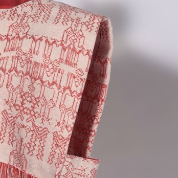 Deer jacquard denim ブラウス 詳細画像