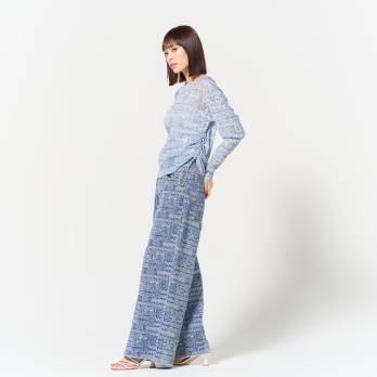 Tie dye stripy print ブラウス 詳細画像