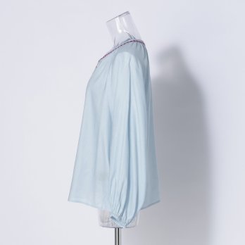 Fine twill shirting ブラウス 詳細画像