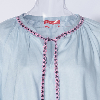 Fine twill shirting ブラウス 詳細画像