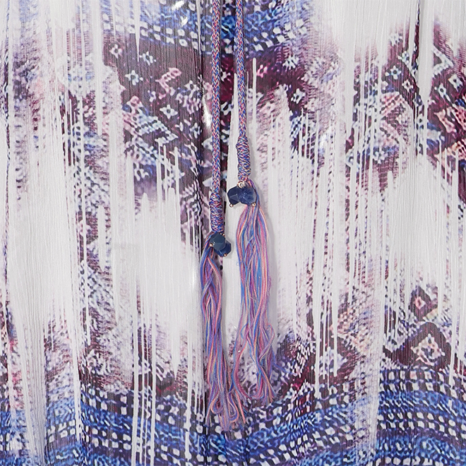 Washed out brocade print ブラウス 詳細画像 白系マルチ 5