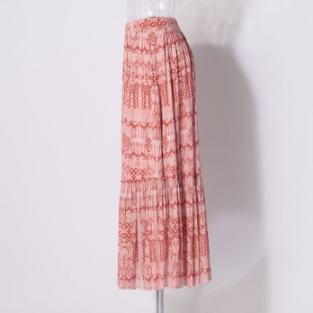 Deer print on stretch netting スカート 詳細画像