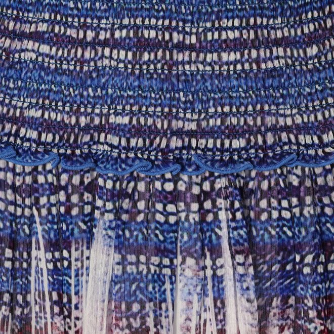 Washed out brocade print viscose スカート 詳細画像 白系マルチ 6