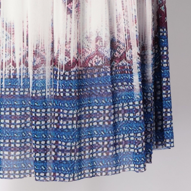 Washed out brocade print net スカート 詳細画像 白系マルチ 9