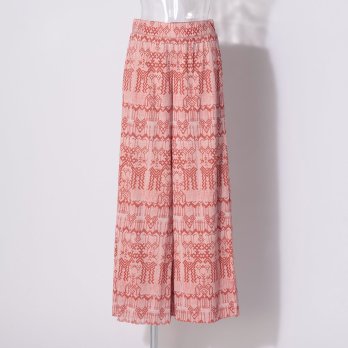 Deer print on stretch netting パンツ