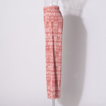 Deer print on stretch netting パンツ 詳細画像