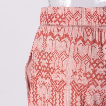 Deer print on stretch netting パンツ 詳細画像