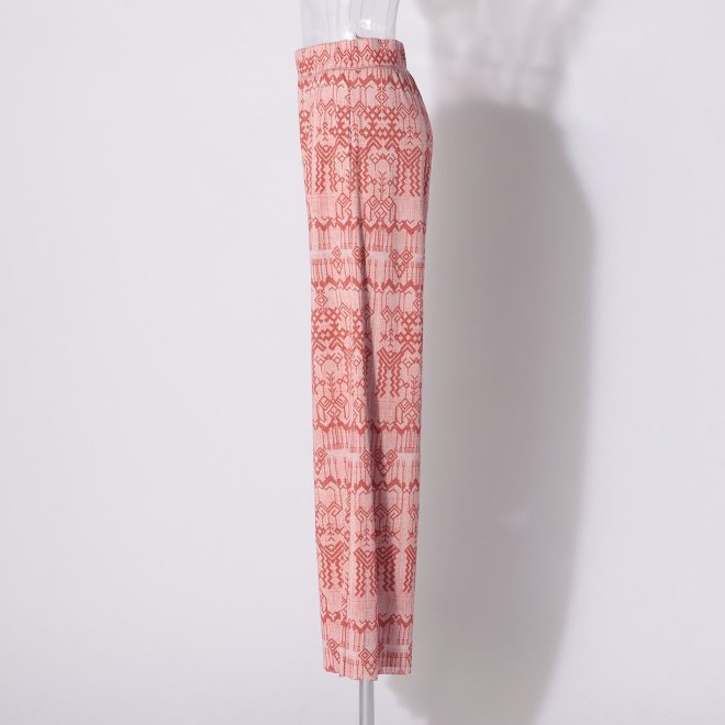 Deer print on stretch netting パンツ 詳細画像 レッド 2