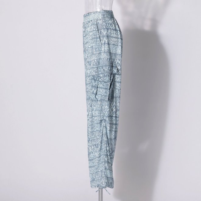 Tie dye stripy print パンツ 詳細画像 ライトブルー 2