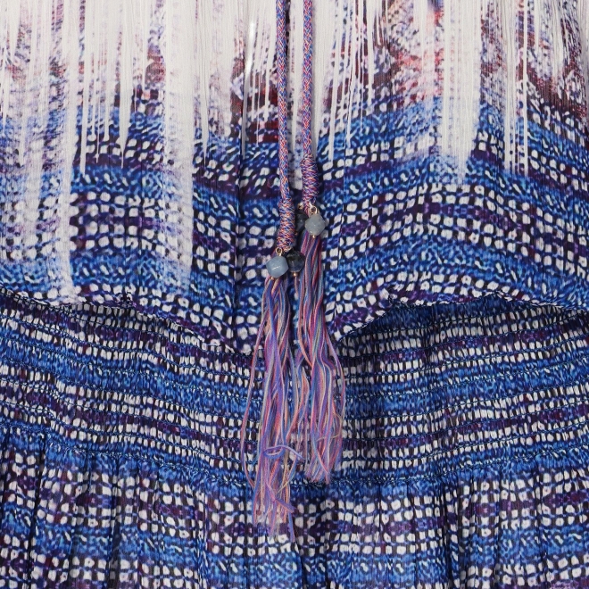 Washed out brocade print viscose ドレス 詳細画像 白系マルチ 9