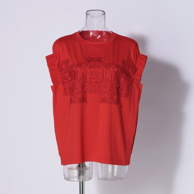 Cotton T-shirt プルオーバー 詳細画像 レッド 1