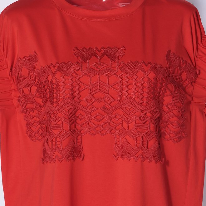 Cotton T-shirt プルオーバー 詳細画像 レッド 4