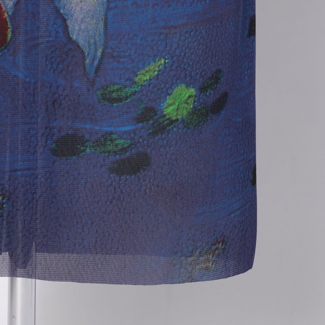 【COMING SOON】Gold fish printed on stretch net スカート 詳細画像 ブルー系マルチ 5