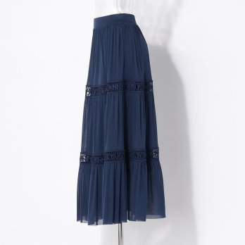 【COMING SOON】Solid netting スカート 詳細画像