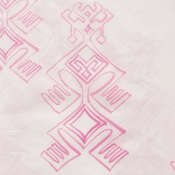 Earring girl stamp print ブラウス 詳細画像