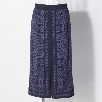 Dragon motif print stretch net スカート 詳細画像