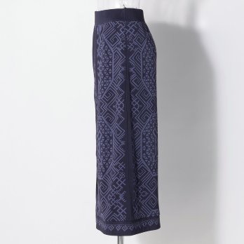 Dragon motif print stretch net スカート 詳細画像