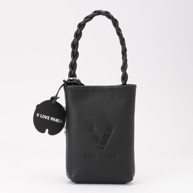 Leather phone bag + Key chain 詳細画像 ブラック 3