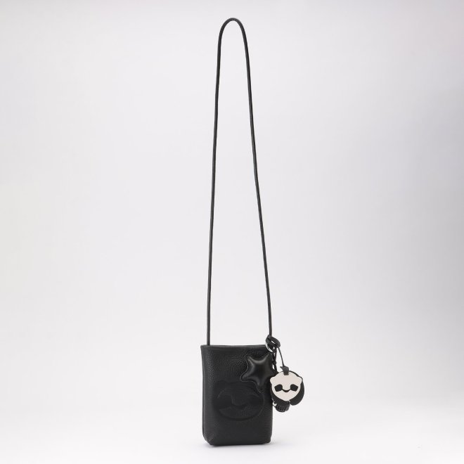 Leather phone bag + Key chain 詳細画像 ブラック 8
