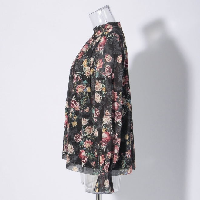 【COMING SOON】Pomegranate dragon print ブラウス 詳細画像 黒系マルチ 7