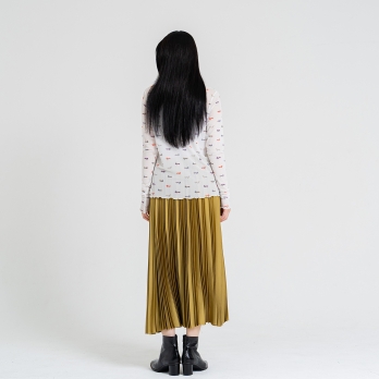 〈新色〉【まとう化粧品 HADA WEAR】TULLE HIGH NECK ブラウス 詳細画像