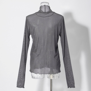 〈新色〉【まとう化粧品 HADA WEAR】TULLE HIGH NECK ブラウス 詳細画像