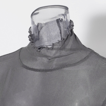 〈新色〉【まとう化粧品 HADA WEAR】TULLE HIGH NECK ブラウス 詳細画像