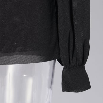 【COMING SOON】Solid netting ブラウス 詳細画像