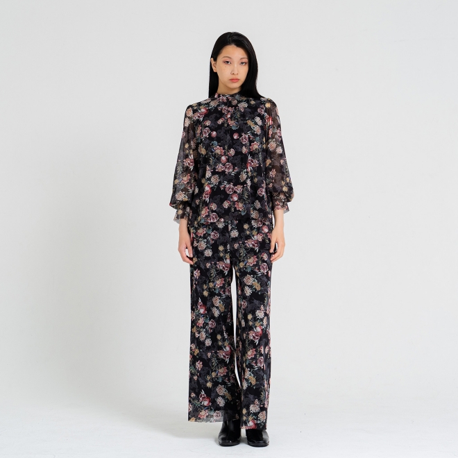 【COMING SOON】Pomegranate dragon print パンツ