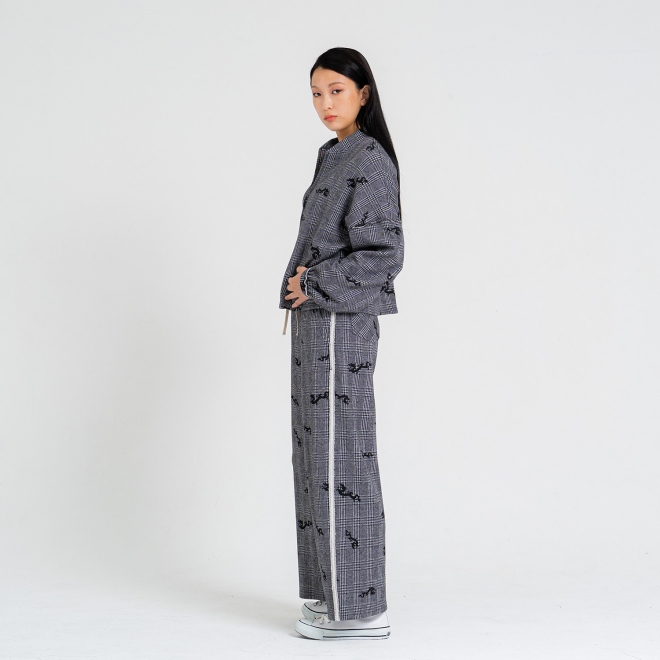 【COMING SOON】Phantom dragon jacquard ブルゾン 詳細画像 ブラック 3
