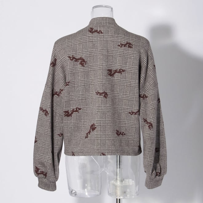 【COMING SOON】Phantom dragon jacquard ブルゾン 詳細画像 ブラウン 3
