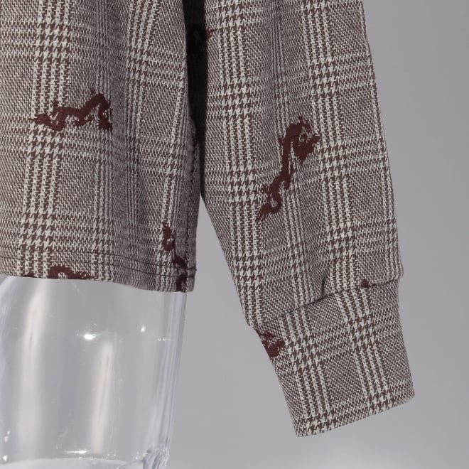 【COMING SOON】Phantom dragon jacquard プルオーバー 詳細画像 ブラウン 5